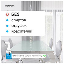 Средство для мытья окон, стёкол и зеркал, без спирта, не оставляет разводов WONDER LAB | интернет-магазин натуральных товаров 4fresh.ru - фото 4